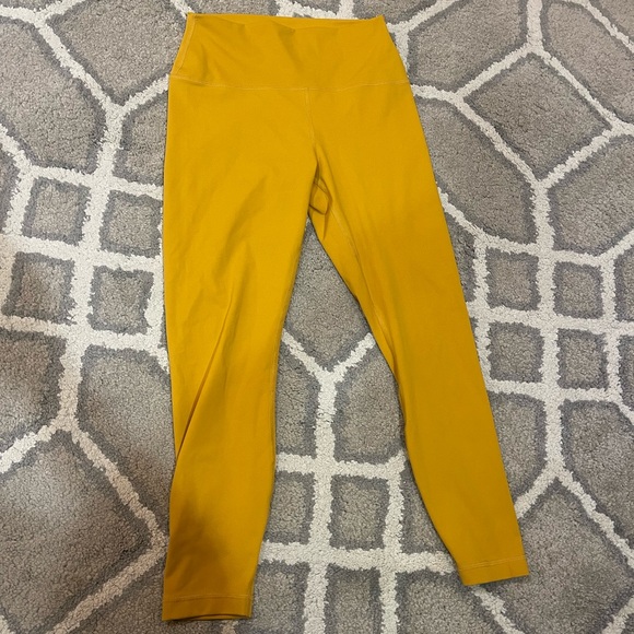 90 Degree By Reflex Pants - 90 Degree By Reflex Mustard Yellow High-Waist Leggings